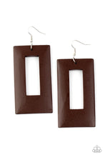 Load image into Gallery viewer, Paparazzi Jewelry Earrings Totally Framed - Brown