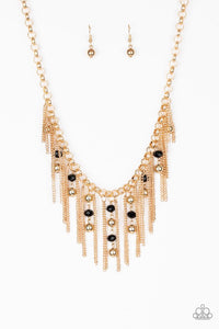 Paparazzi Jewelry Necklace Ever Rebellious - Gold