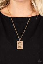 Load image into Gallery viewer, Paparazzi Jewelry Necklace All About Trust - Gold