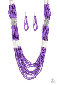 Paparazzi Jewelry Necklace Let It BEAD - Purple