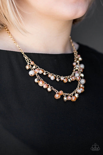 Paparazzi Jewelry Necklace Fashion Show Fabulous - Gold