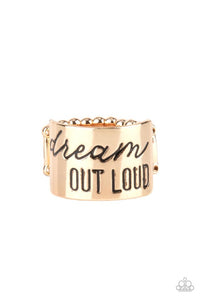 Paparazzi Jewelry Ring Dream Louder - Gold