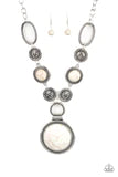 Paparazzi Jewelry Necklace Sedona Drama - White