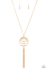 Paparazzi Exclusive Necklace Spiraling Sparkle - Gold