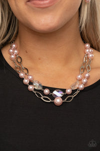 Paparazzi Jewelry Necklace Fluent In Affluence - Pink