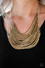 Load image into Gallery viewer, Paparazzi Jewelry Necklace Catwalk Queen - Brass