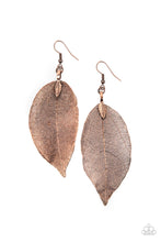 Load image into Gallery viewer, Paparazzi Jewelry Earrings Leafy Legacy - Copper