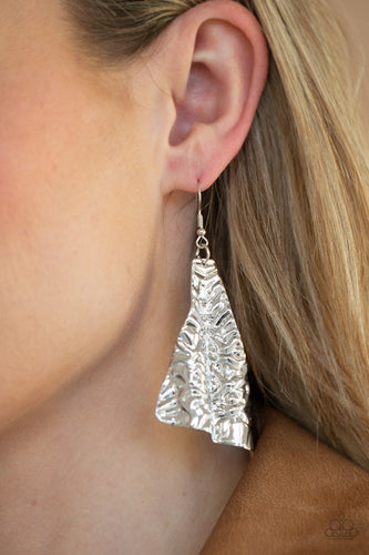 Paparazzi Jewelry Earrings How FLARE You! - Silver