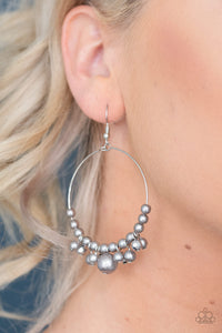 Paparazzi Jewelry Earrings Effortless Effervescence Silver