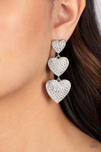 Paparazzi Jewelry Earrings Couples Retreat - White