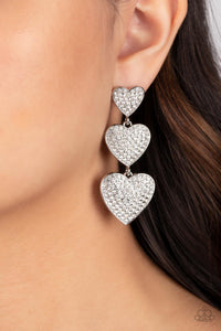 Paparazzi Jewelry Earrings Couples Retreat - White