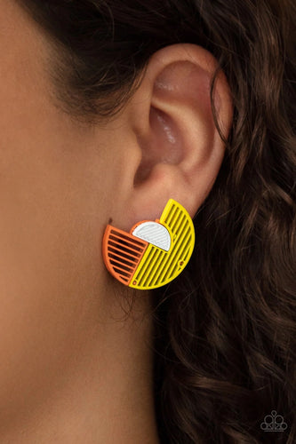 Paparazzi Jewelry Earrings It’s Just an Expression - Yellow