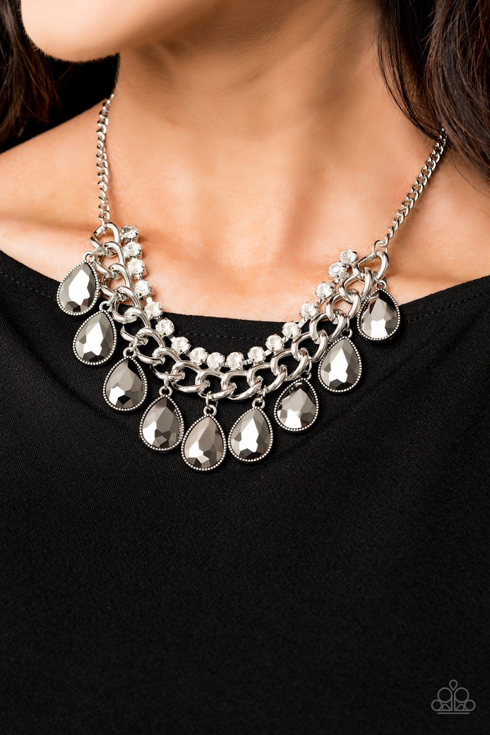 Paparazzi Jewelry Necklace All Toget-HEIR Now - Silver
