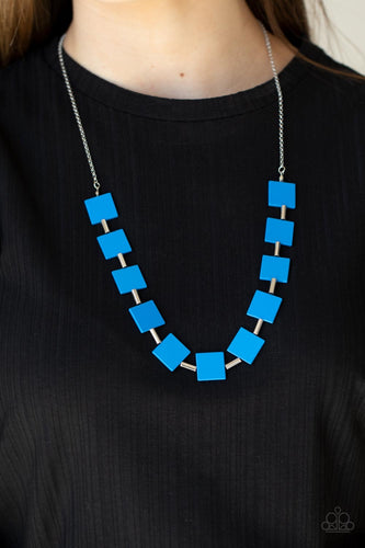 Paparazzi Jewelry Necklace Hello, Material Girl - Blue