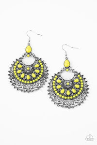 Paparazzi Jewelry Earrings Laguna Leisure - Yellow