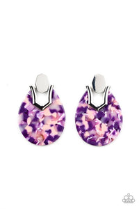 Paparazzi Jewelry Earrings HAUTE Flash - Purple