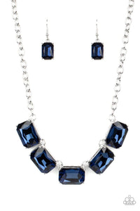 Paparazzi Jewelry Necklace Deep Freeze Diva Blue