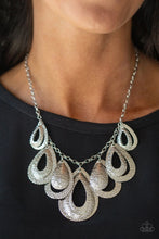 Load image into Gallery viewer, Paparazzi Jewelry Necklace Teardrop Tempest Silver