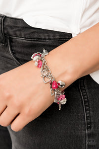 Paparazzi Jewelry Bracelet Completely Innocent - Pink