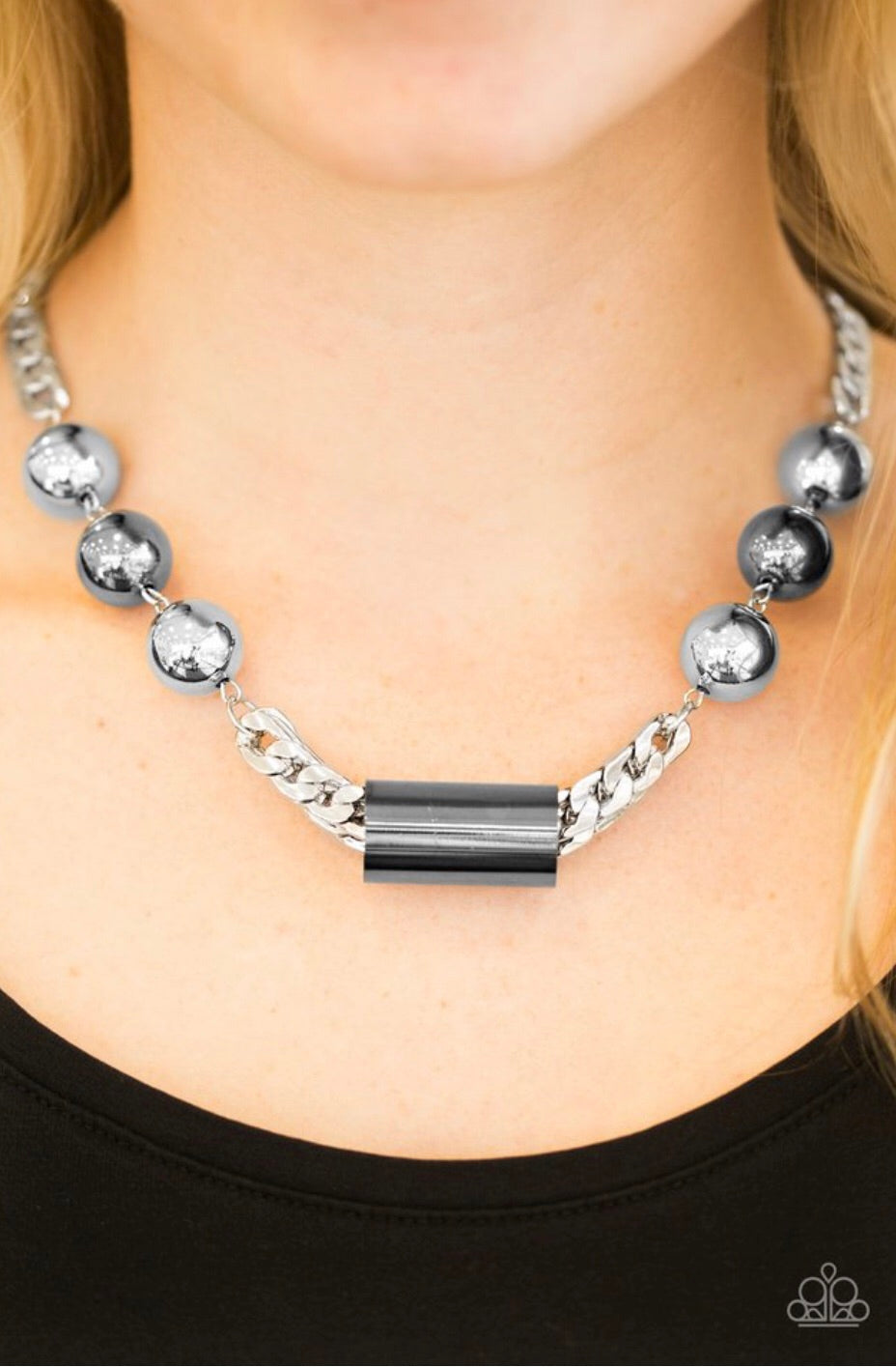 Paparazzi Jewelry Necklace All About Attitude - Silver