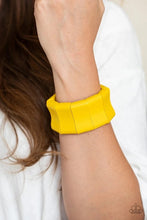 Load image into Gallery viewer, Paparazzi Jewelry Wooden Caribbean Couture - Yellow