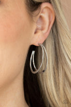 Load image into Gallery viewer, Paparazzi Jewelry Earrings Rustic Curves - Silver
