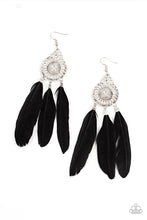 Load image into Gallery viewer, Paparazzi Jewelry Earrings Pretty in PLUMES - Black