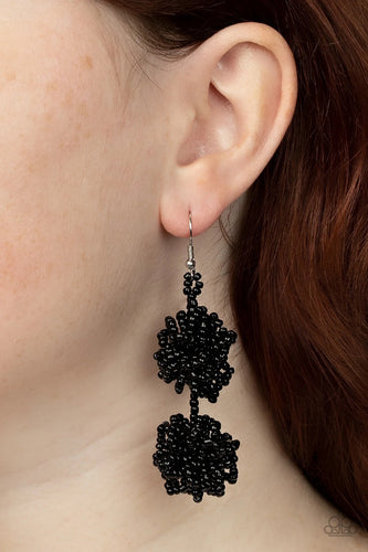 Paparazzi Jewelry Earrings Celestial Collision - Black