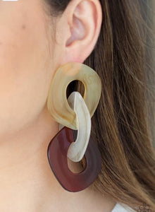 Paparazzi Jewelry Earrings Boardroom Babe - Multi