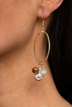Load image into Gallery viewer, Paparazzi Jewelry Earrings Golden Grotto - White