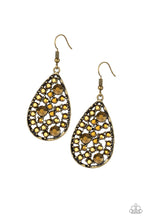 Load image into Gallery viewer, Paparazzi Jewelry Earrings GLOW With The Flow - Brass