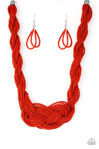 Paparazzi Jewelry Necklace A Standing Ovation - Red