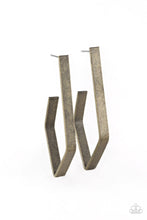 Load image into Gallery viewer, Paparazzi Jewelry Earrings  Geo Grand - Brass