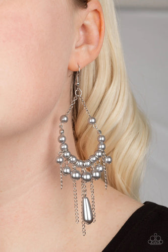 Paparazzi Jewelry Earrings Party Planner Posh - Silver