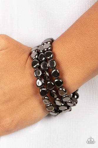 Paparazzi Jewelry Bracelet HAUTE Stone - Black