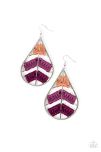 Load image into Gallery viewer, Paparazzi Jewelry Earrings Nice Threads - Purple