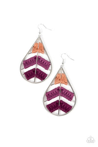 Paparazzi Jewelry Earrings Nice Threads - Purple