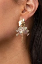 Load image into Gallery viewer, Paparazzi Jewelry Earrings Harmonically Holographic - Gold