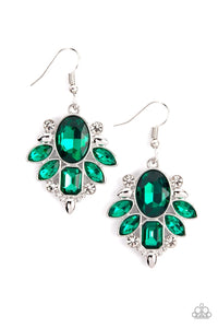 Paparazzi Jewelry Earrings Glitzy Go-Getter - Green
