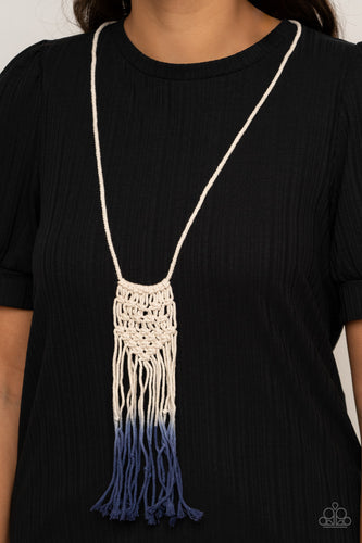 Paparazzi Jewelry Necklace Surfin The Net - Blue