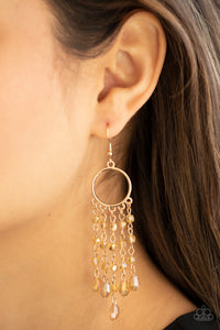 Paparazzi Jewelry Earrings Dazzling Delicious - Gold