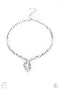 Paparazzi Jewelry Necklace Ante Up - White