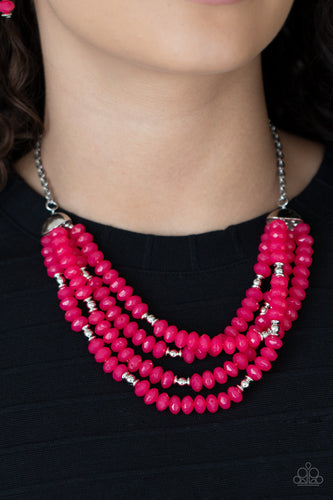 Paparazzi Jewelry Necklace Best POSH-ible Taste - Pink