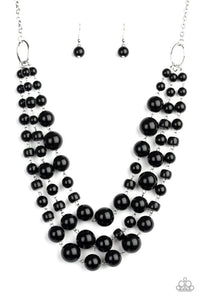 Paparazzi Jewelry Necklace Everyone Scatter! - Black