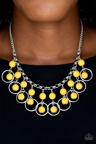 Paparazzi Jewelry Necklace Really Rococo - Yellow