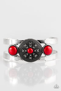 Paparazzi Jewelry Bracelet Here Comes The SUNDIAL - Red