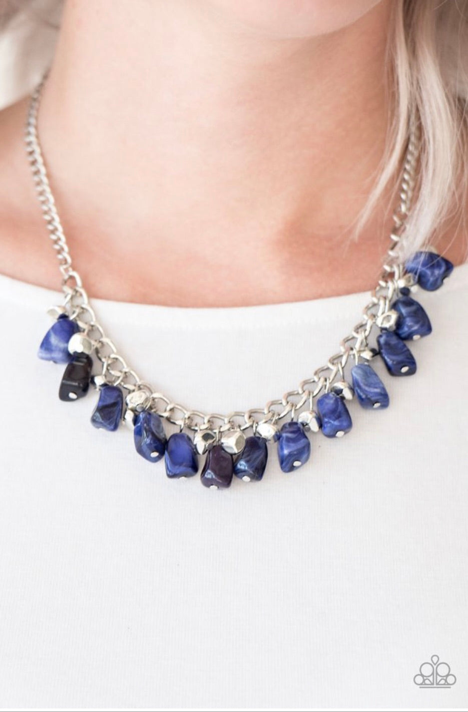 Paparazzi Jewelry Necklace Rocky Shores - Blue
