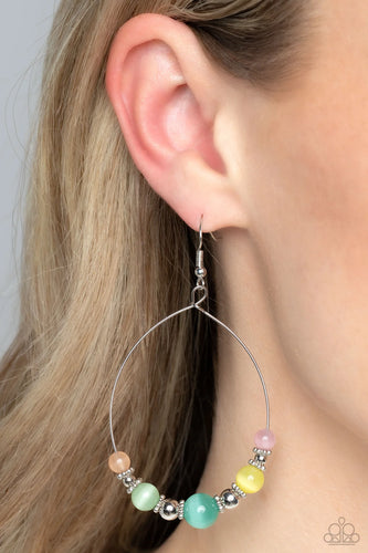 Paparazzi Jewelry Earrings Cats Eye Charisma - Multi