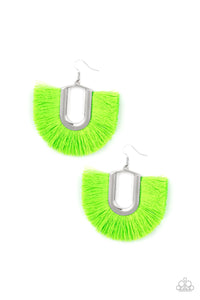 Paparazzi Jewelry Earrings Tassel Tropicana - Green