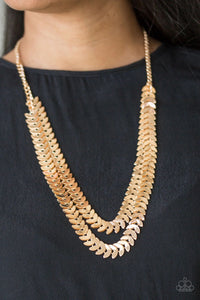 Paparazzi Jewelry Necklace Industrial Illumination - Gold Necklace